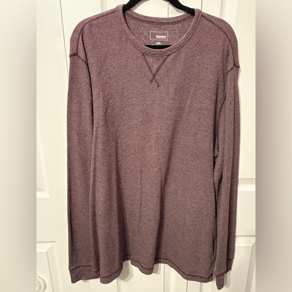 Sonoma Men's Crewneck Sweater - Maroon
